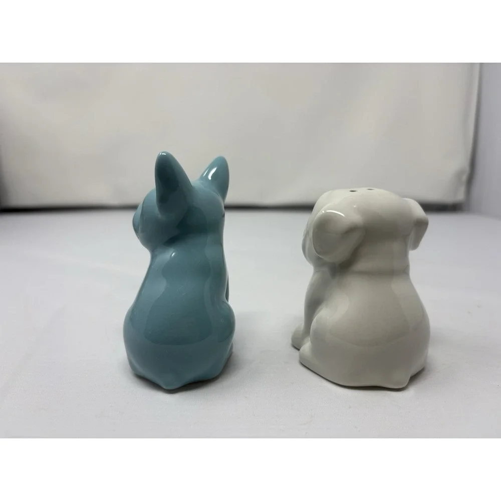 French Bulldog Shakers Salt Pepper Blue White Ceramic Dog Threshold Target